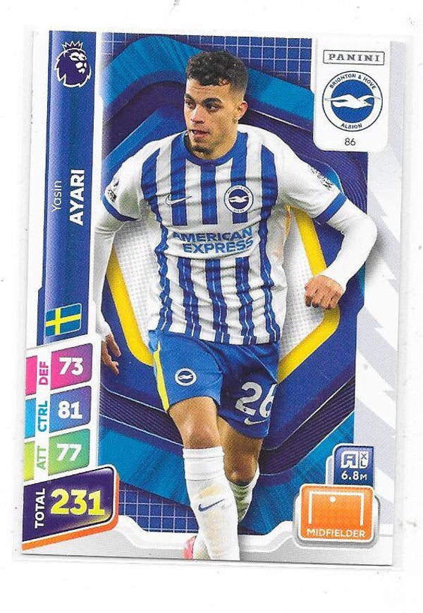 2025 Panini Adreanlyn Plus # Yasin Ayari , Brighton Hove Albion & Sweden