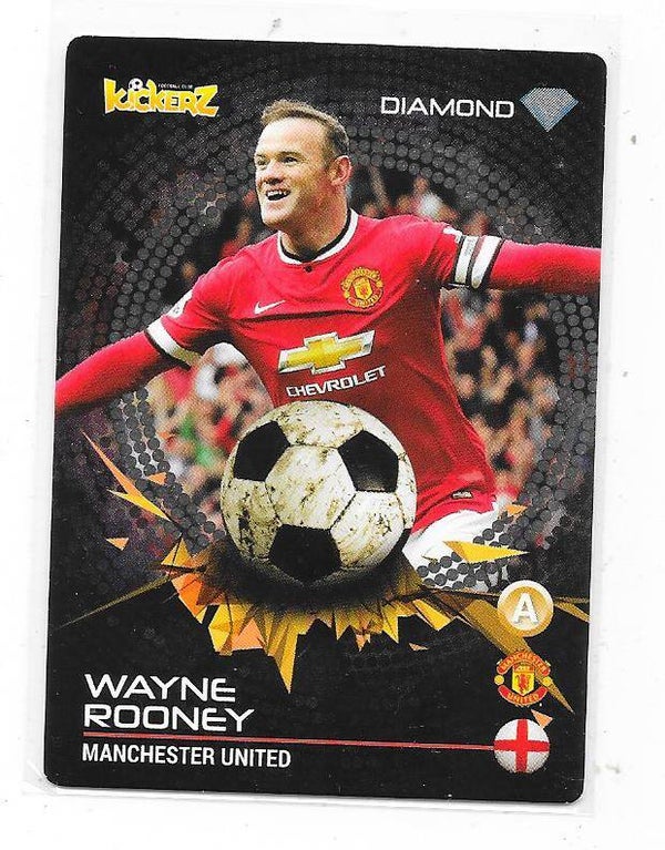 2015-16 Swedish Kickerz DIAMOND # Wayne Rooney , Manchester United & England