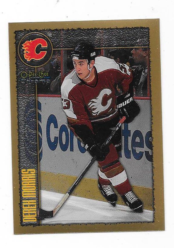 1998-99 OPC Chrome NHL Card #69 Derek Morris , Calgary Flames