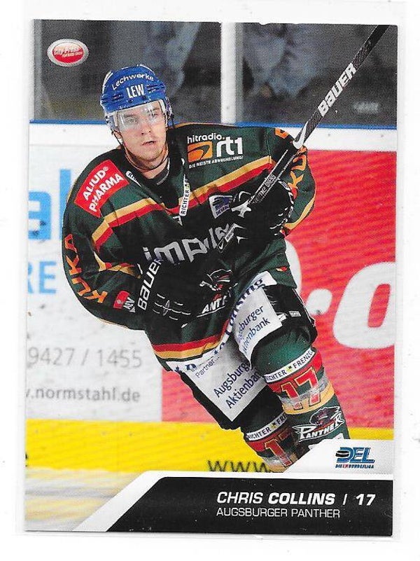 2009-10 DEL Ice Hockey card #108 Chris Collins , Augsburger Panther , Univ. of Calgary