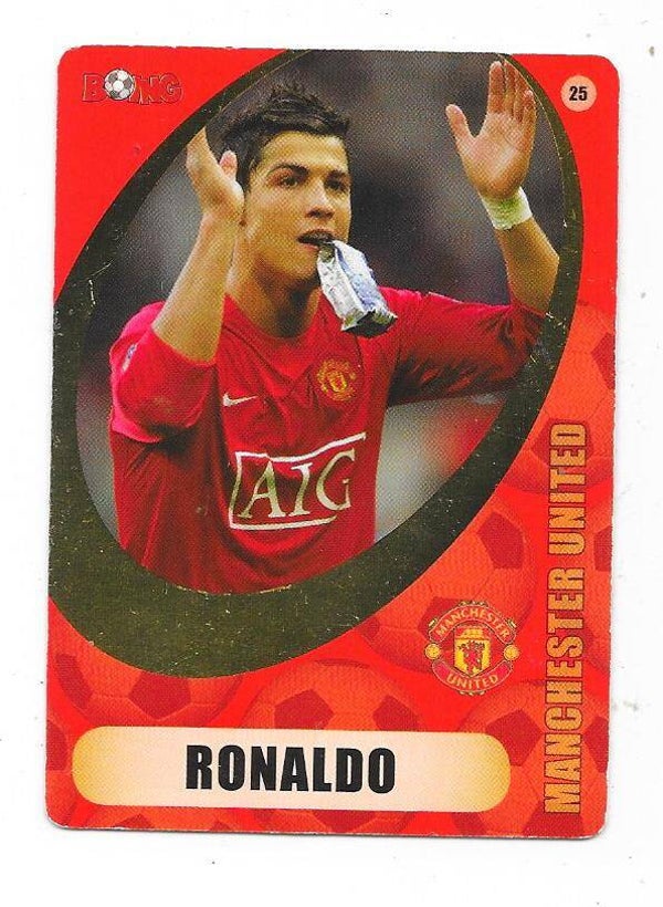 2007-08 Finnish Boing Football Card #25 Cristiano Ronaldo , Manchester United & Portugal