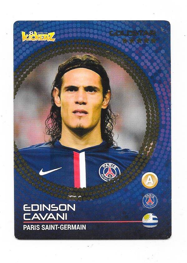 2014-15 Swedish Kickerz Goldstar # Edinson Cavani , Paris Saint-Germain & Uruguay