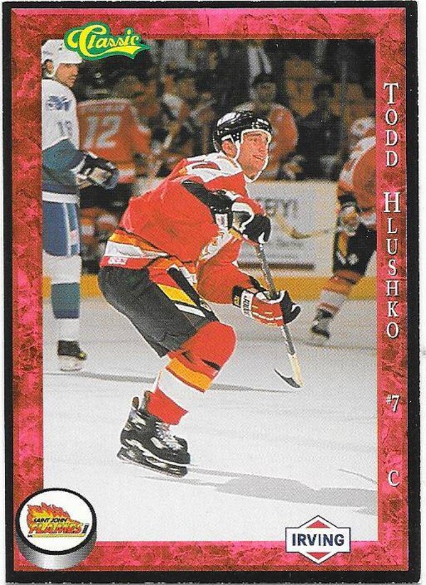 1994-95 Saint John Flames #7 Todd Hlushko   Adler Mannheim
