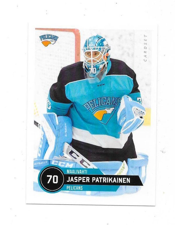 2021-22 Finnish Cardset #109 Jasper Patrikainen Pelicans , HK Nitra