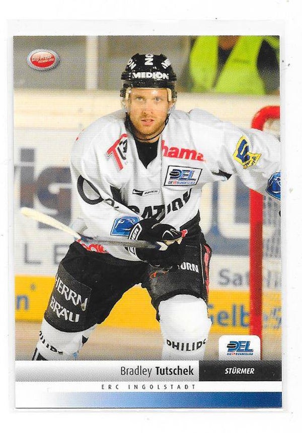 2007-08 German DEL Ice hockey card #362 Bradley Tutschek , ERC Ingolstadt  ,  Kootenay Ice