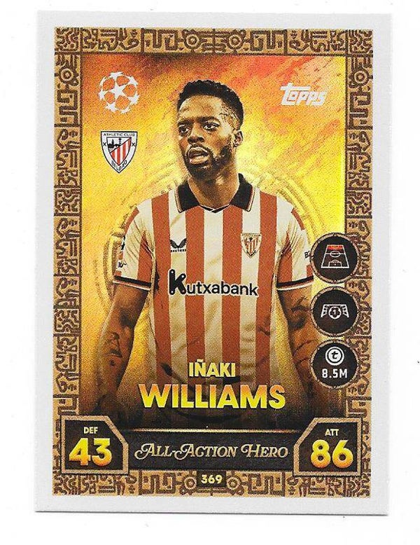 2025-26 Topps Match Attax Champions League All Attack Hero #369 Inaki Williams , Athletic Club Bilbao , Spain