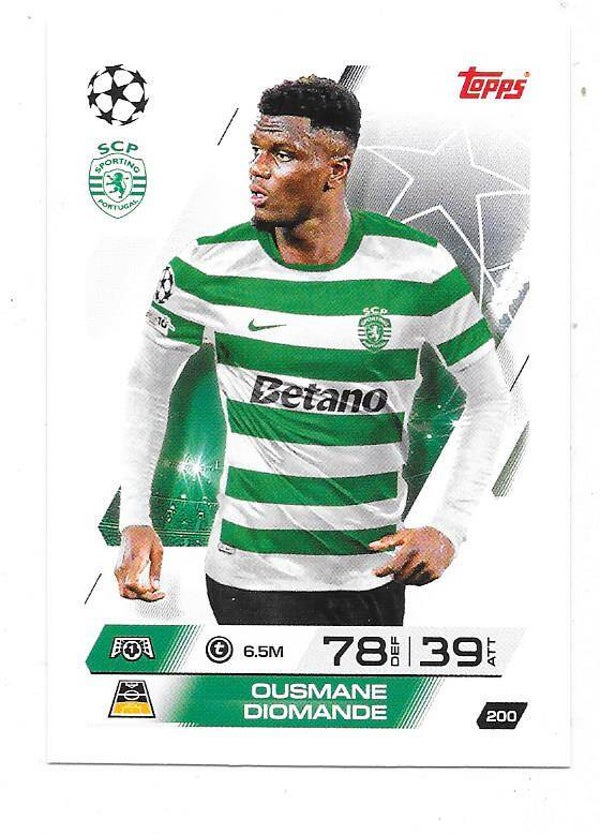 2025-26 Topps Match Attax Champions League #200 Ousmane Diomande , Sporting CP