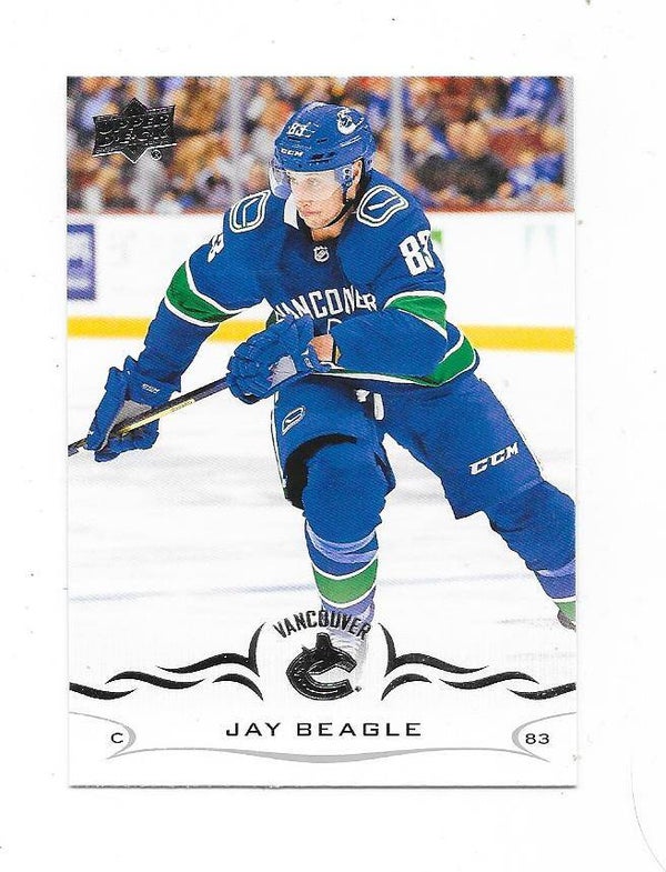 2018-19 Upper Deck NHL Ice Hockey Card  #427 Jay Beagle  , Vancouver Canucks