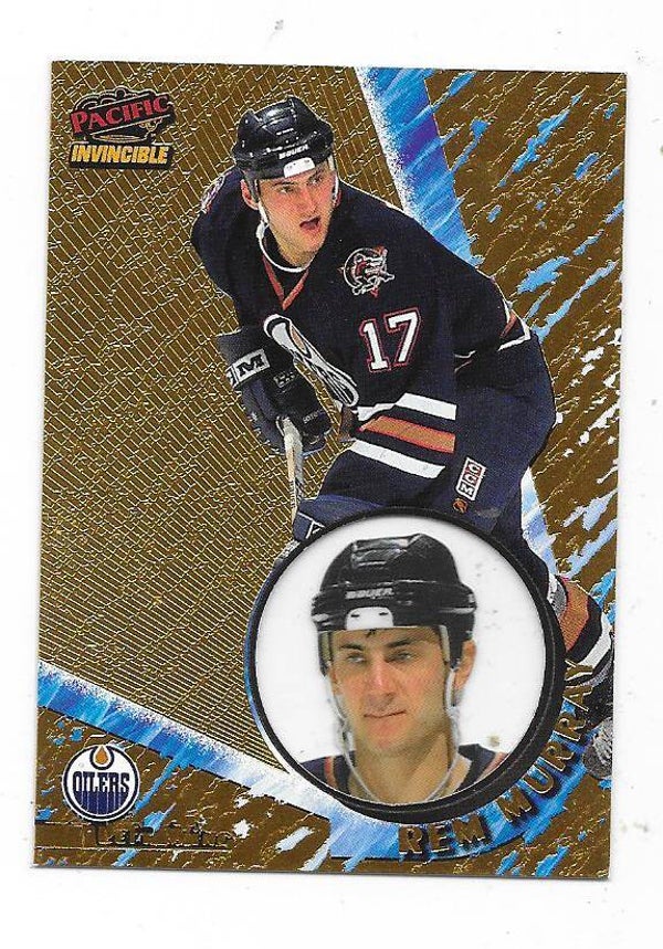 1997-98 Pacific Invincible NHL Ice Hockey Card #57 Rem Murray , Edmonton Oilers