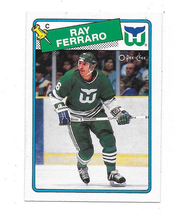 1988-89 OPC NHL Ice Hockey Card #114 Ray Ferraro , Hartford Whalers