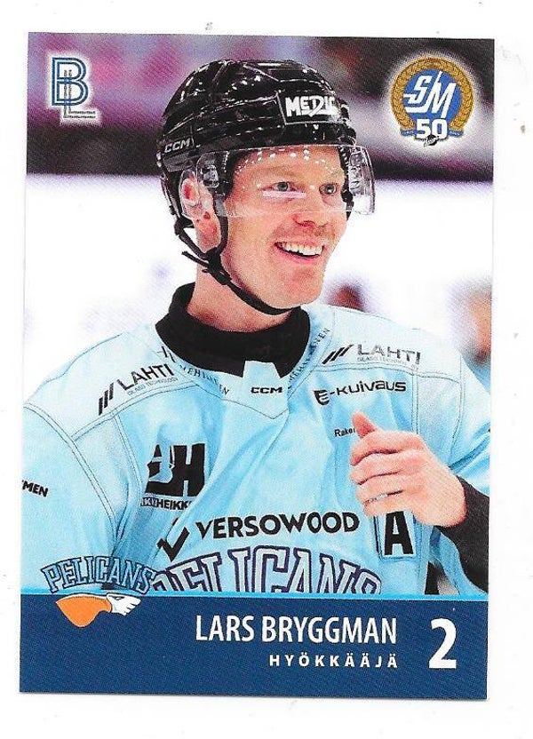 2024-25 Finnish Blueline Teamissued Pelicans 6 Lars Bryggman , Skellefteå AIK