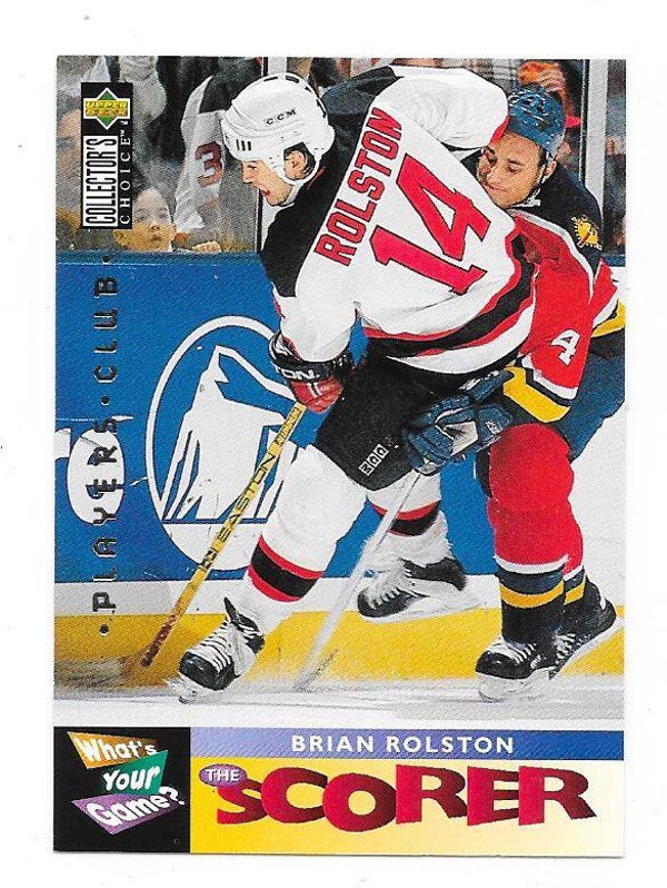 1995-96 UD Collector`s Choice Players Club Paraller #366 Brian Rolston , New Jersey Devils