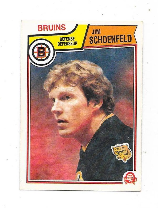 1983-84 OPC #59 Jim Schoenfeld  , Boston Bruins