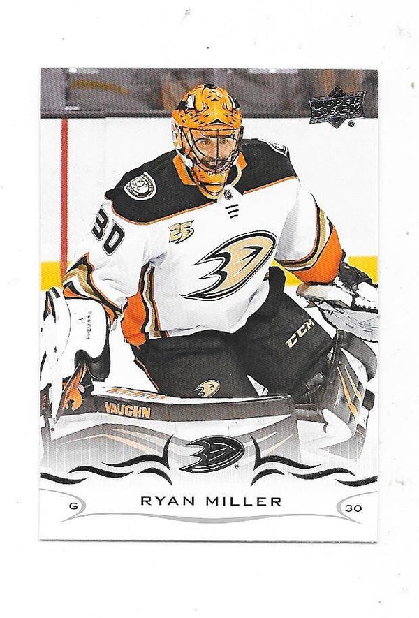2018-19 Upper Deck NHL Ice Hockey Card #255 Ryan Miller , Anaheim Ducks