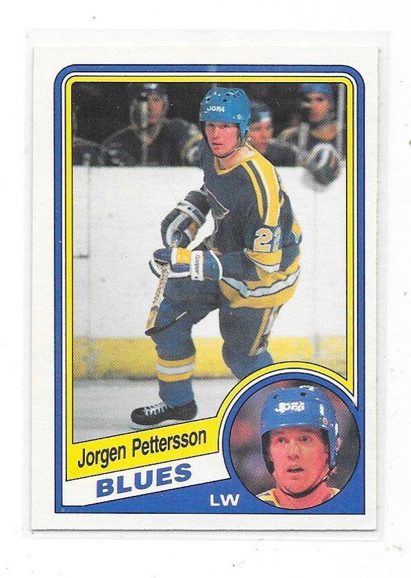 1984-85 OPC #189 Jörgen Pettersson , St Louis Blues