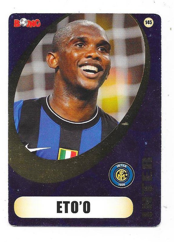 2009-10 Finnish Boing Football Card #145 Samuel Eto`o , Inter Milan & Cameroon