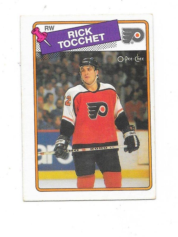 1988-89 OPC NHL Ice Hockey Card #177 Rick Tocchet , Philadelphia Flyers