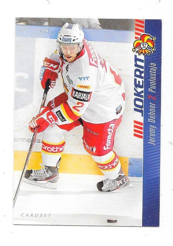 2012-13 Finnish Cardset #50 Jeremy Dehner  Jokerit , UMass-Lowell