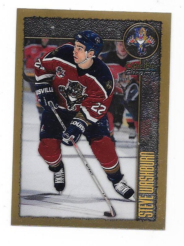 1998-99 OPC Chrome NHL Card #158 Steve Washburn , Florida Panthers