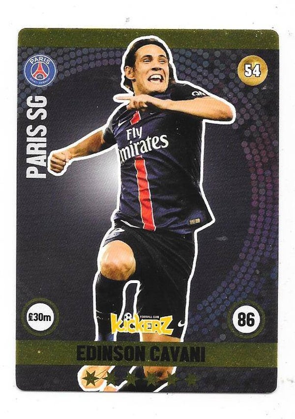 2015-16 Swedish Kickerz Goldstar # Edinson Cavani , Paris Saint-Germain
