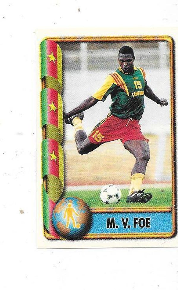 1998 Navarrete France 98 World Cup Football Sticker #131 Marc-Vivien Foe , Cameroon