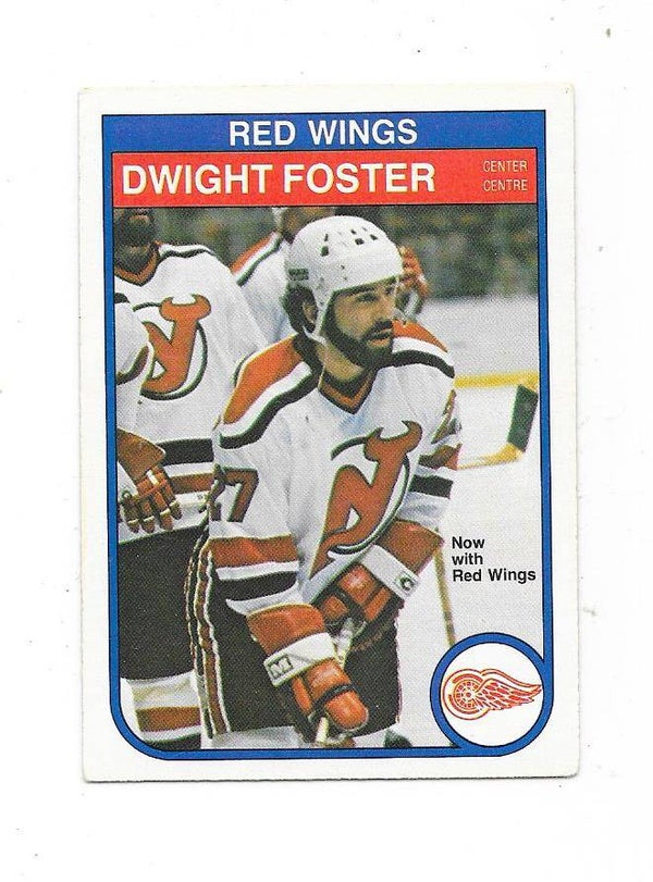 1982-83 OPC NHL Ice Hockey Card #138 Dwight Foster , New Jersey Devils