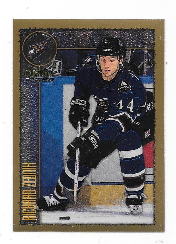 1998-99 OPC Chrome NHL Card #92 Richard Zednik , Washington Capitals