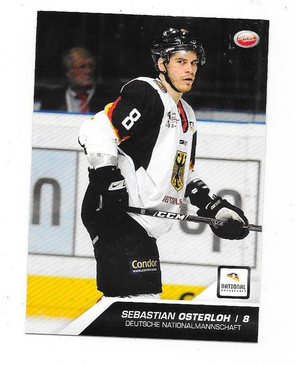 2009-10 German DEL Ice Hockey Card #54 Sebastian Osterloh , Germany , Frankfurt Lions