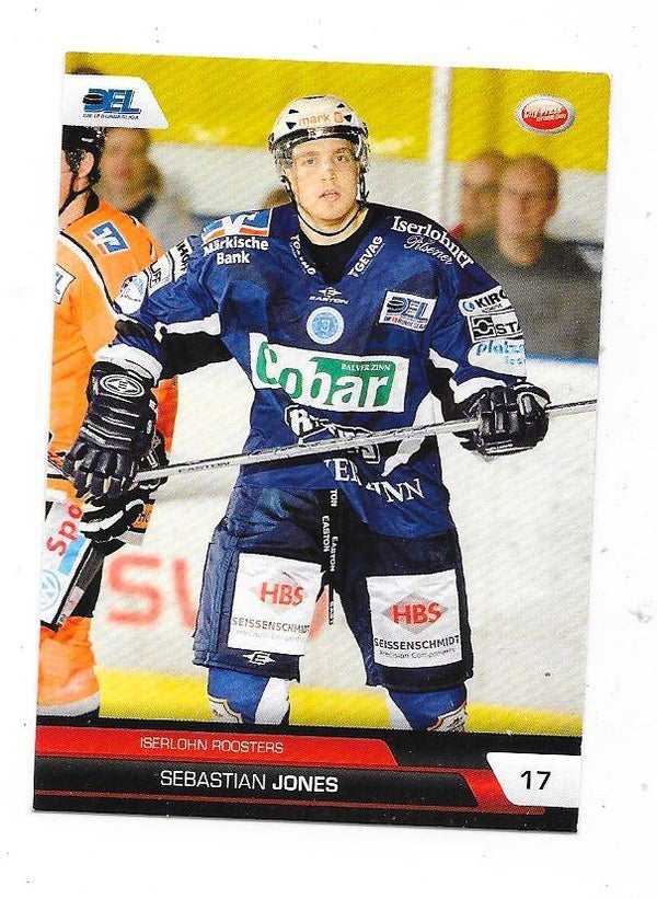 2008-09 German DEL #239 Sebastian Jones  Iserlohn Roosters