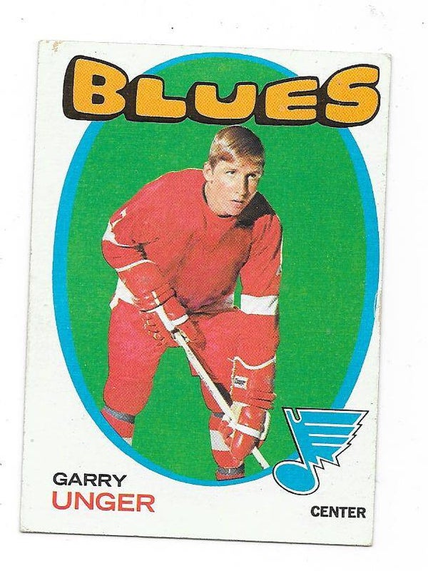 1971-72 Topps NHL Ice Hockey Card #26 Garry Unger , St Louis Blues