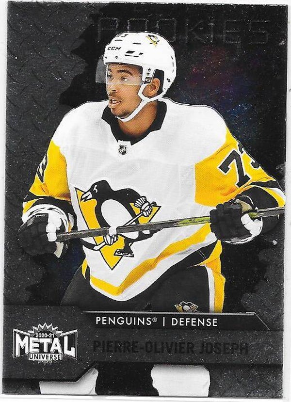 2020-21 Skybox Metal Universe Rookies #118 Pierre-Olivier Joseph , Pittsburgh Penguins RC