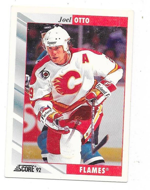 1992-93 NHL Ice Hockey Card #332 Joel Otto , Calgary Flames