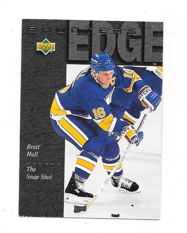 1994-95 Upper Deck Shooter`s Edge NHL Ice Hockey Card #229 Brett Hull St Louis Blues