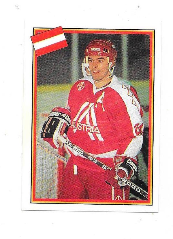 1993 Swedish Semic WC Ice hockey Sticker #271 Michael Shea, Austria