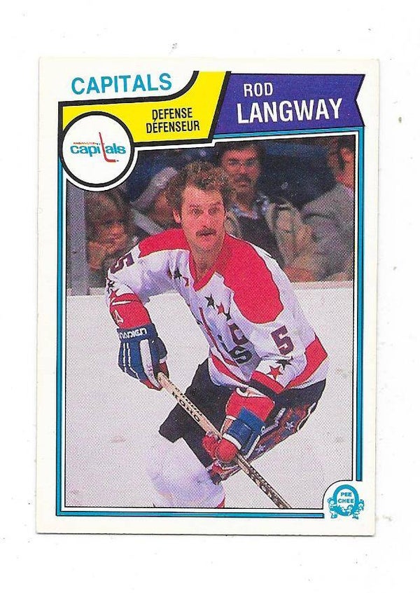 1983-84 OPC #374 Rod Langway , Washington Capitals