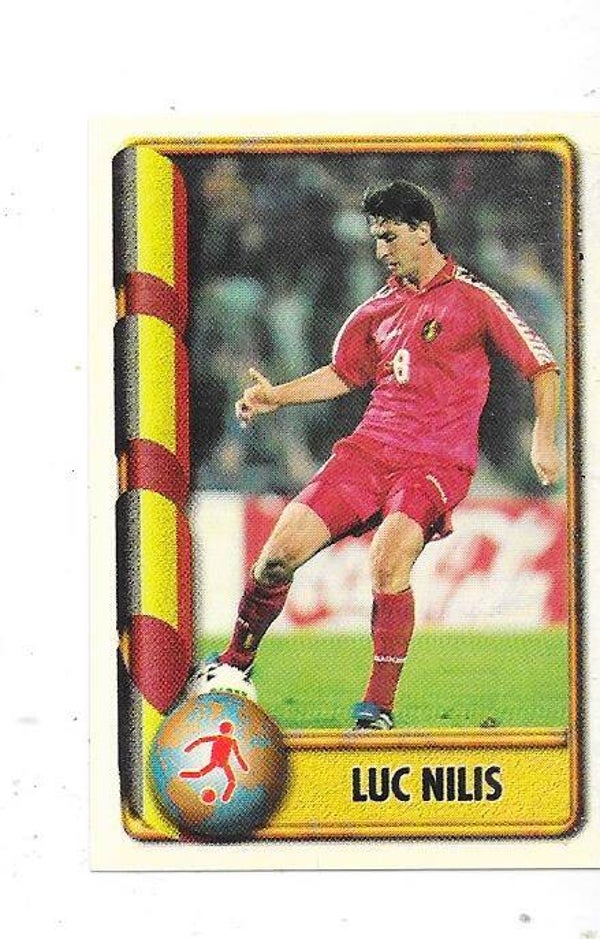 1998 Navarrete France 98 World Cup Football Sticker #88 Luc Nilis , Belgium