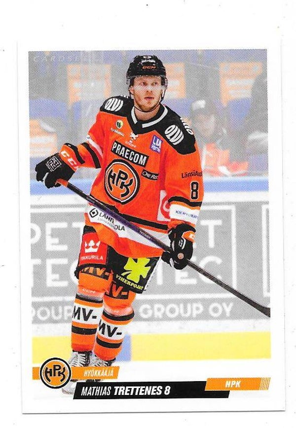 2022-23 Finnish Cardset #197 Mathias Trettenes HPK , Stavanger Oilers