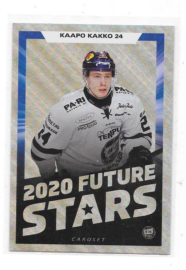 2019-20 Finnish Cardset 2020 Future Stars #14/15 Kaapo Kakko TPS  Seattle Kraken