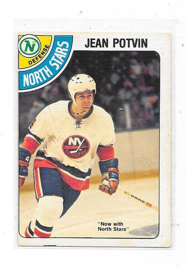 1978-79 OPC NHL Ice Hockey Card #287 Jean Potvin , Minnesota North Stars