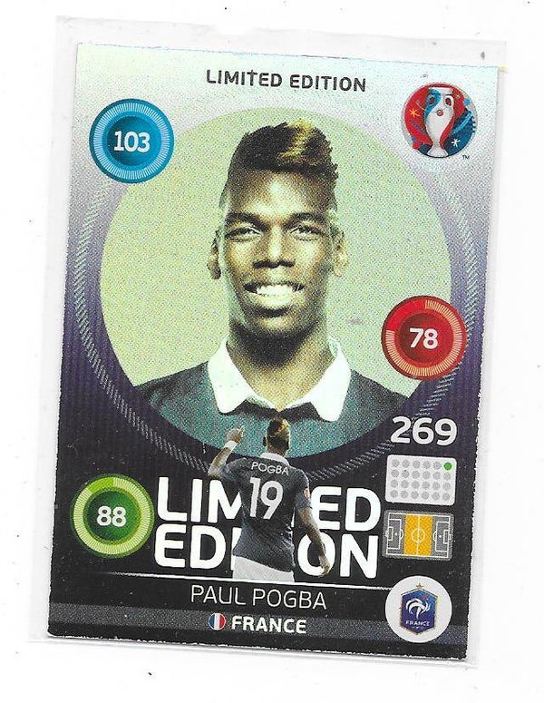 2016 Panini XL Adrenalyn Limited Edition UEFA EURO 2016 # Paul Pogba , France