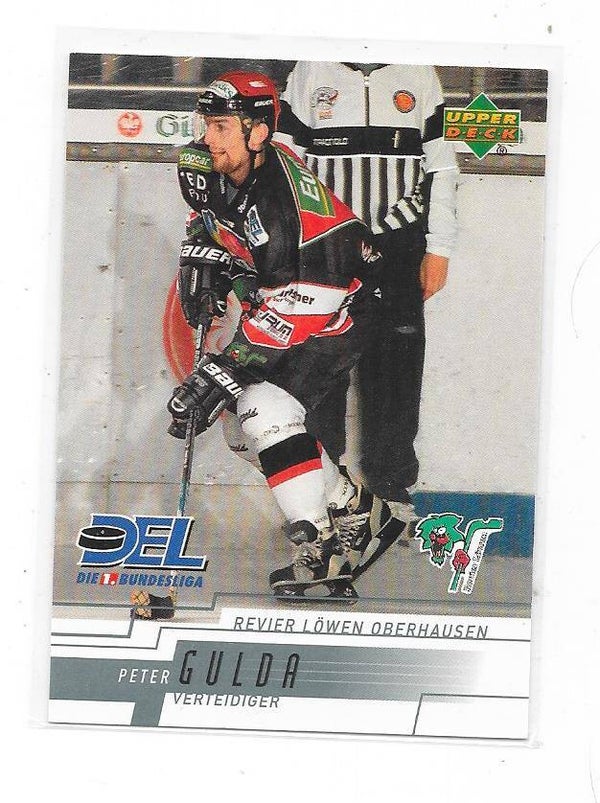 2001-02 German DEL Upper Deck Ice Hockey Card #198 Peter Gulda , Revier Löwen Oberhause , TJ Vítkovicen