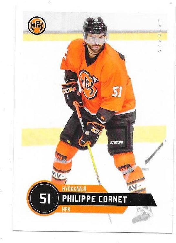 2021-22 Finnish Cardset #19 Philippe Cornet  HPK , Rimouski Océanic