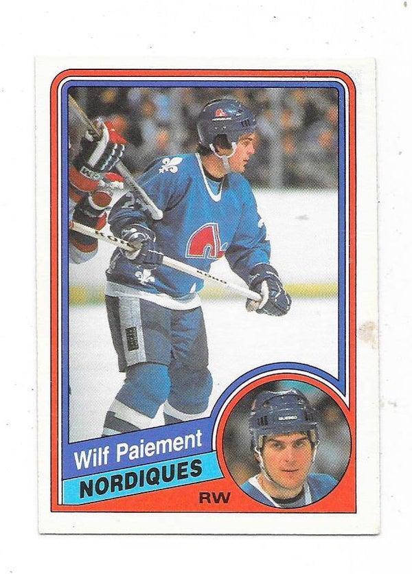 1984-85 OPC #285 Wilf Paiement , Quebec Nordiques