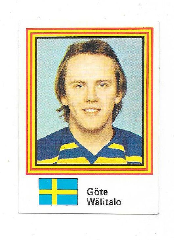 1983 Swedish Semic WC Ice Hockey Sticker #2 Göte Wälitalo , Sweden & IF Björklöven