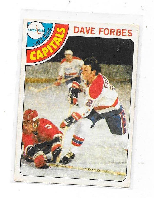 1978-79 OPC NHL Ice Hockey Card #167 Dave Forbes , Washington Capitals