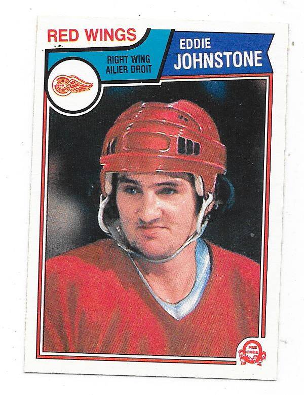 1983-84 OPC #124 Ed Johnstone , Detroit Red Wings