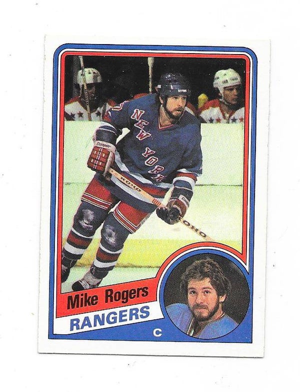 1984-85 OPC NHL Ice Hockey Card #152 Mike Rogers , New York Rangers