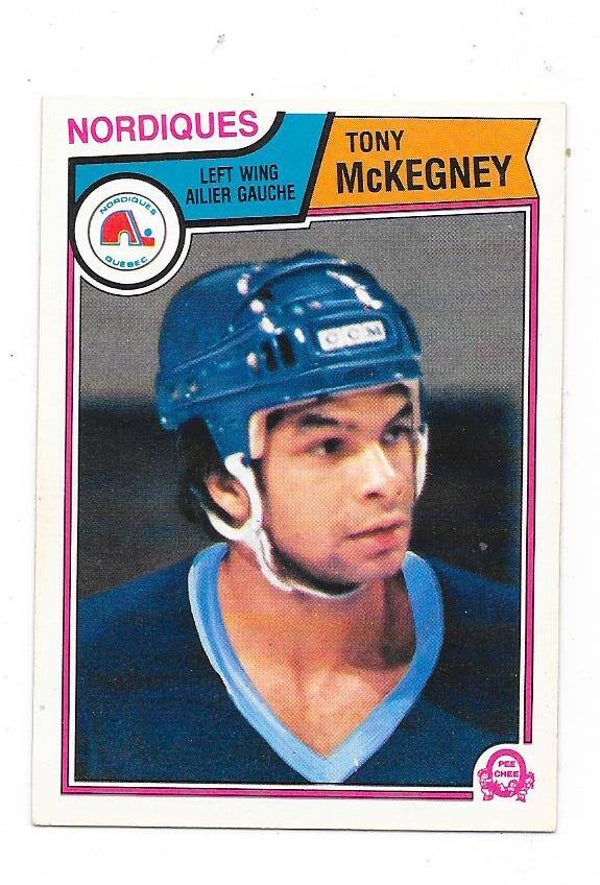 1983-84 OPC #296 Tony McKegney , Quebec Nordiques