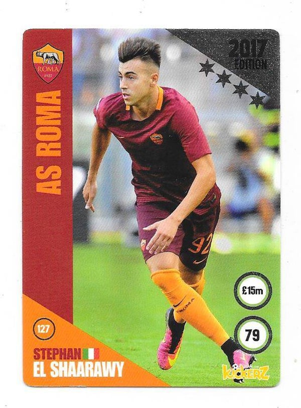 2016-17 Swedish Kickerz Silverstar #127 Stephan El Shaarawy  AS Roma , Italia