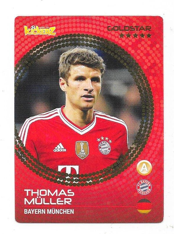 2014-15 Swedish Kickerz Goldstar # Thomas Müller , FC Bayern München & Germany